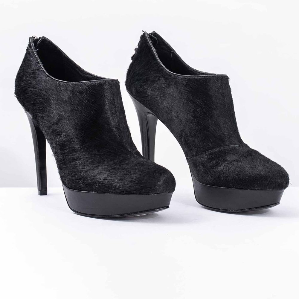 House of Harlow Faux Pony Hair Platform Heels